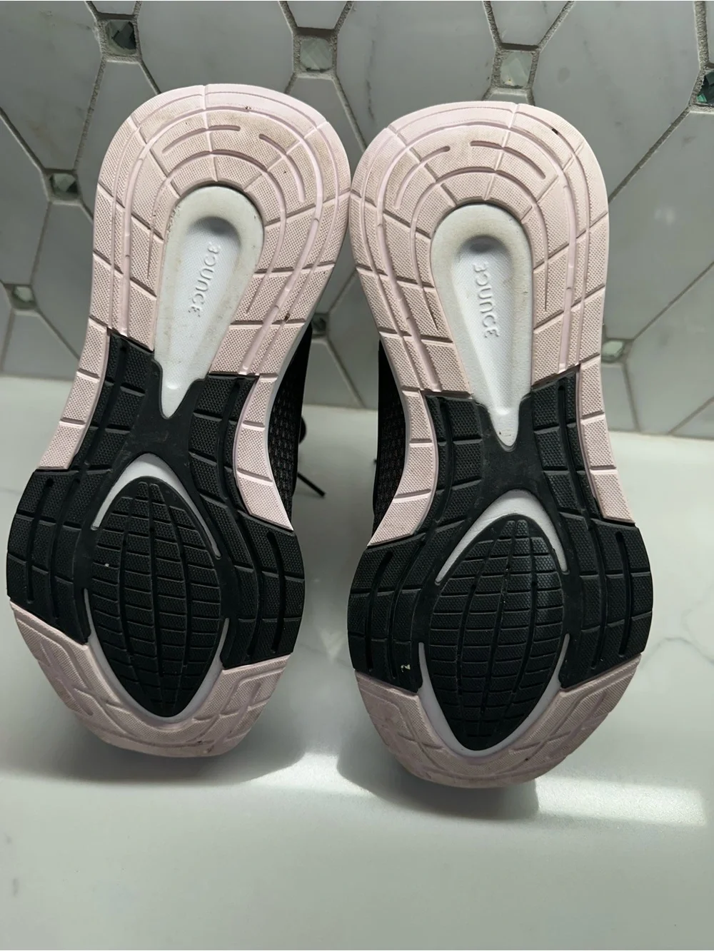 adidas Women's Black, Pink & Tan EQ21 Run Shoes